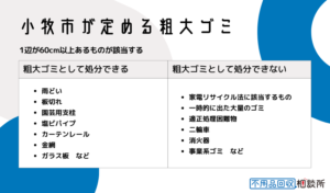 小牧市が定める粗大ゴミとは？