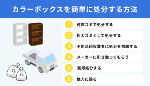 カラーボックスを簡単に処分する方法6選！