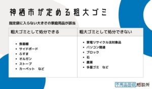 神栖市が定める粗大ゴミとは？